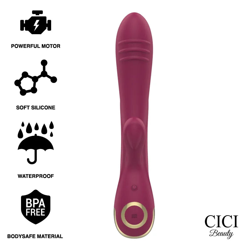 Vibromasseur Rabbit Silicone Étanche Rechargeable