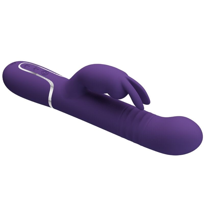 Vibromasseur Rabbit Silicone Violet Rechargeable