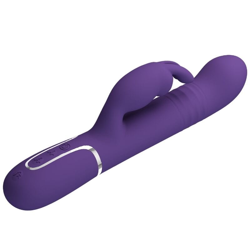 Vibromasseur Rabbit Silicone Violet Rechargeable