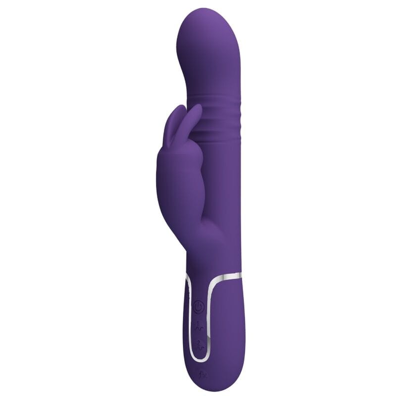 Vibromasseur Rabbit Silicone Violet Rechargeable