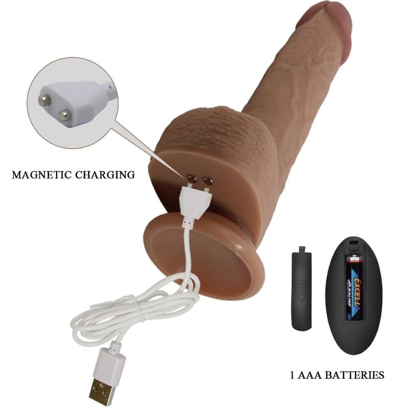 Vibromasseur Réaliste Silicone Ventouse Télécommande