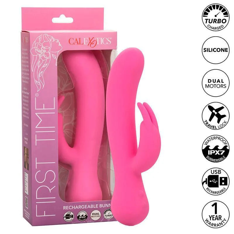 Vibromasseur Rechargeable Silicone Double Stimulation Étanche