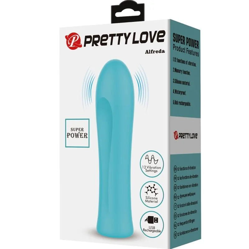 Vibromasseur Rechargeable Silicone Vert Aqua