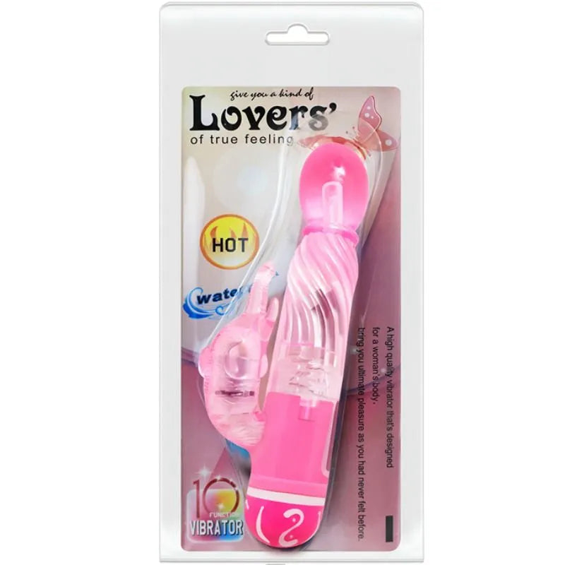 Vibromasseur Rose Avec Stimulateur Clitoris Lapin