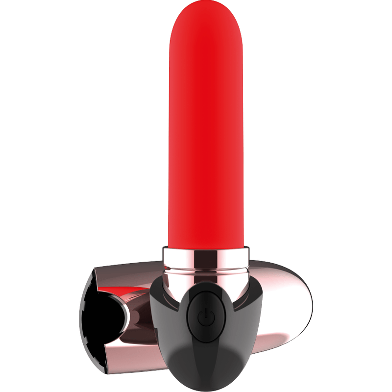 Vibromasseur Rouge À Lèvres Silicone Discret