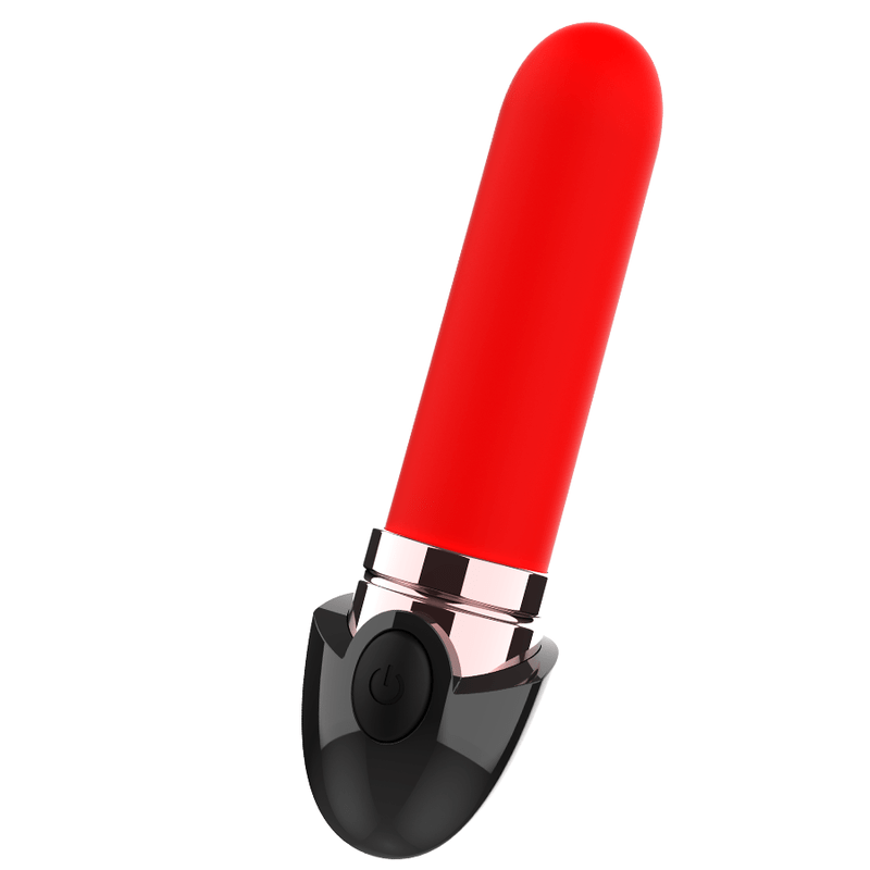 Vibromasseur Rouge À Lèvres Silicone Discret