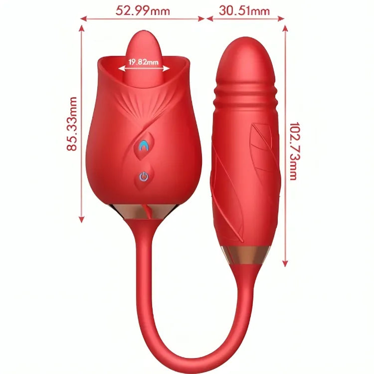 Vibromasseur Rouge Silicone Ergonomique Armony