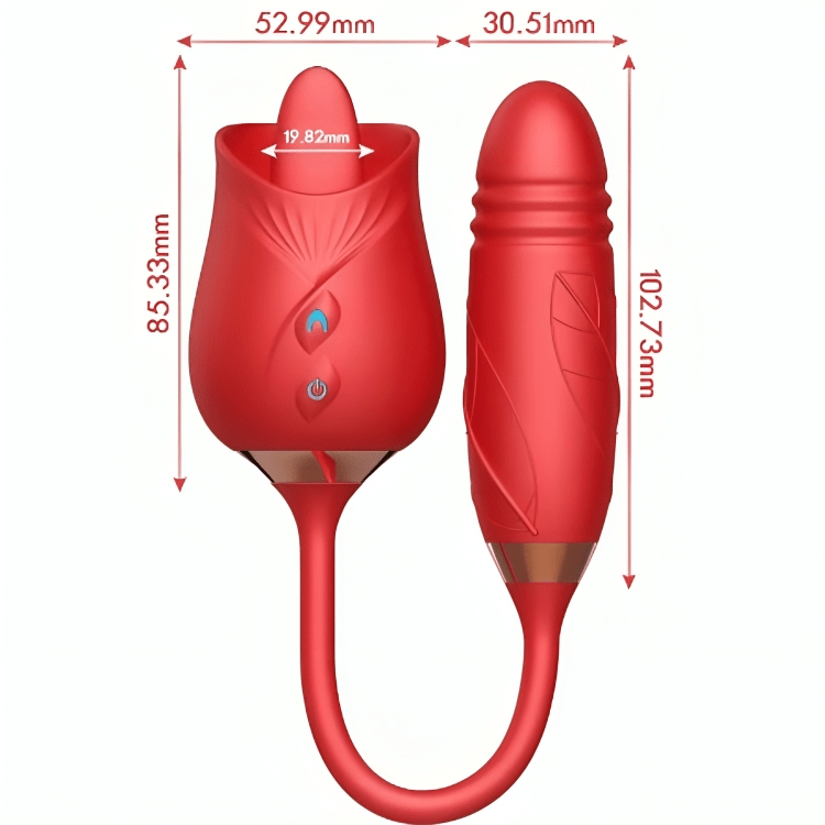 Vibromasseur Rouge Silicone Ergonomique Armony