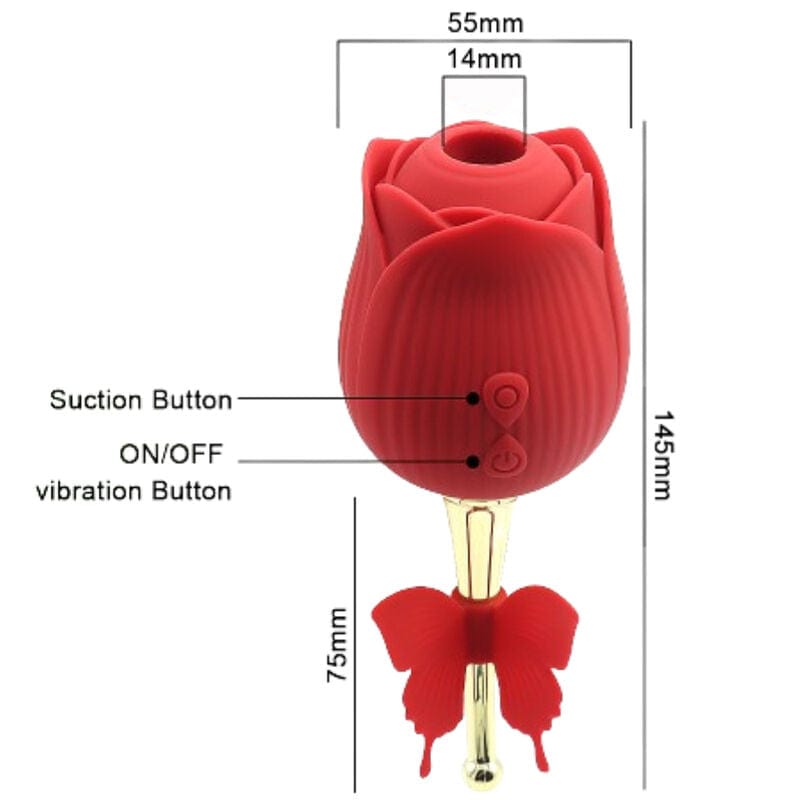 Vibromasseur Rouge Silicone Modes Multiples Armony