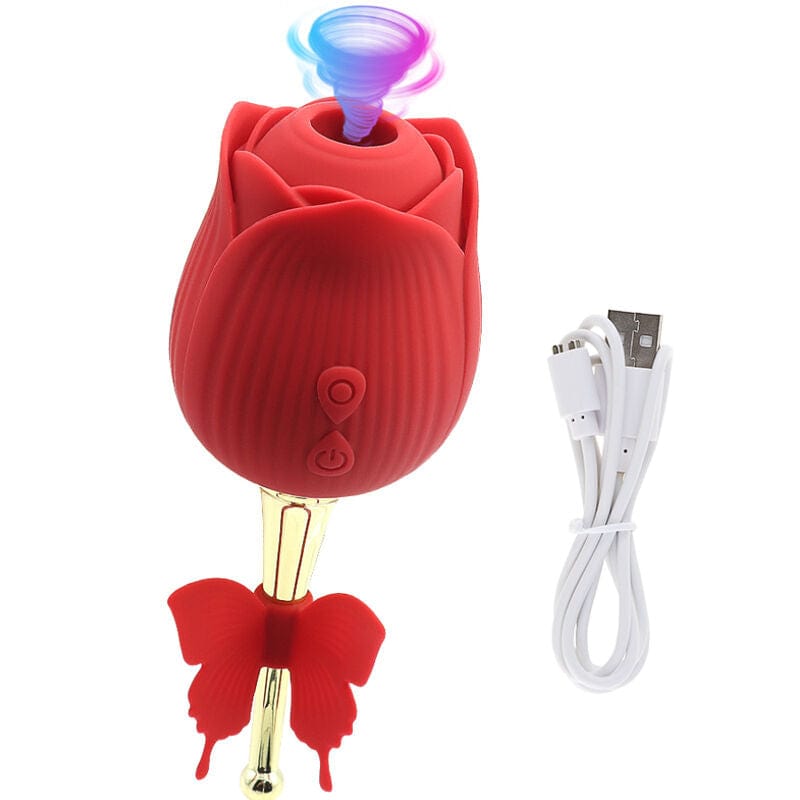 Vibromasseur Rouge Silicone Modes Multiples Armony