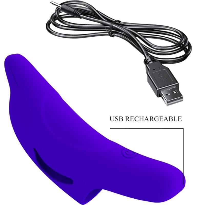 Vibromasseur Silicone Bleu 10 Fonctions Rechargeable