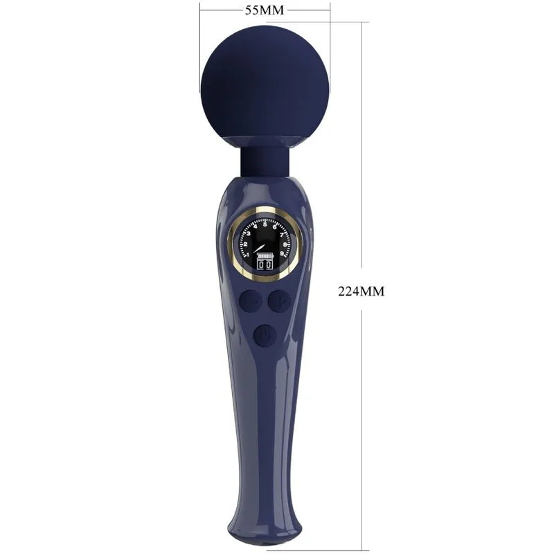 Vibromasseur Silicone Bleu Ergonomique Rechargeable