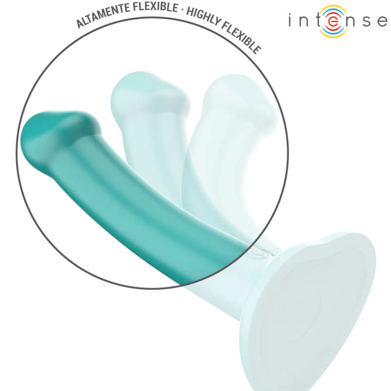 Vibromasseur Silicone Bleu Ventouse Étanche Rechargeable