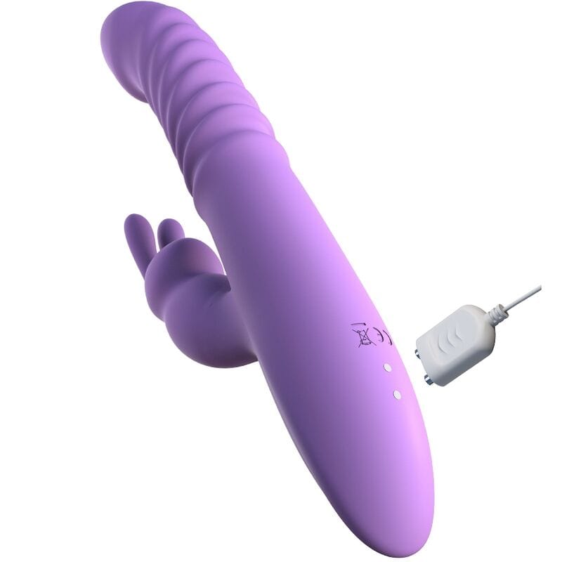 Vibromasseur Silicone Chauffant À Oreilles De Lapin