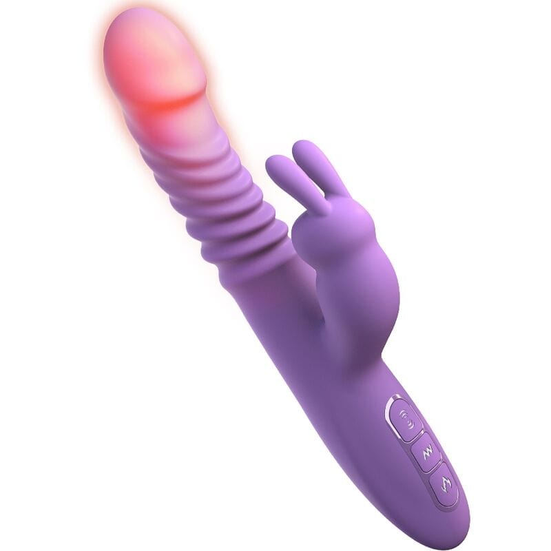 Vibromasseur Silicone Chauffant À Oreilles De Lapin