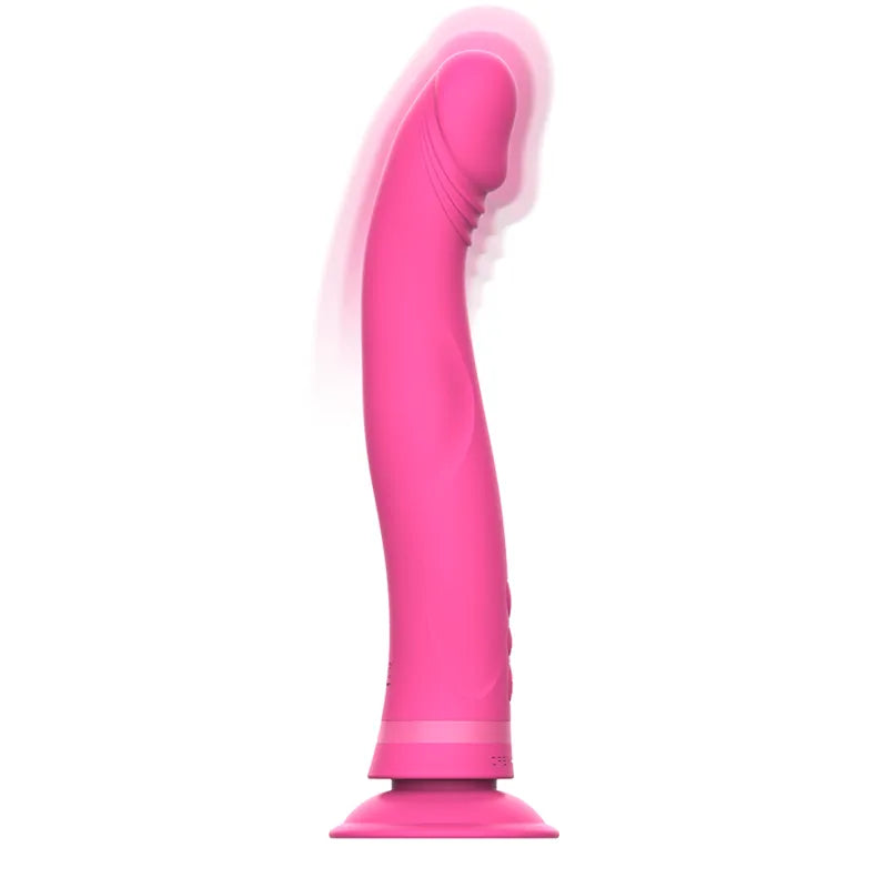 Vibromasseur Silicone Double Densité Ventouse Puissante