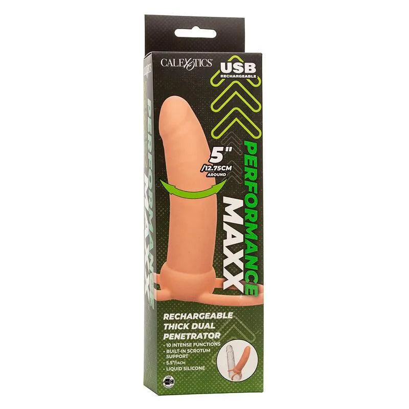 Vibromasseur Silicone Double Pénétration Rechargeable