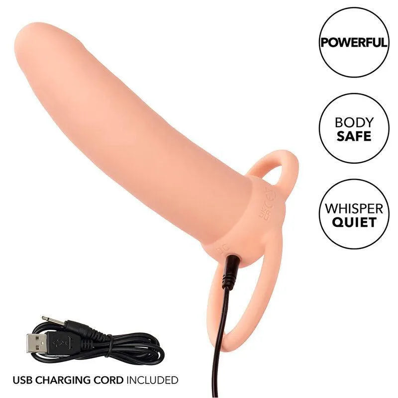Vibromasseur Silicone Double Pénétration Rechargeable