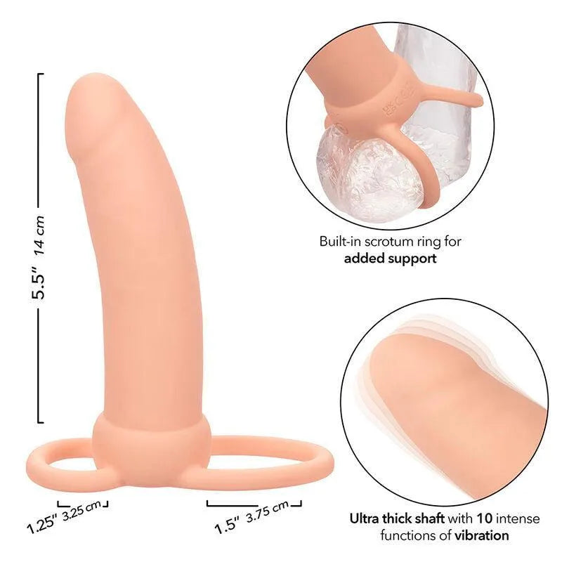 Vibromasseur Silicone Double Pénétration Rechargeable