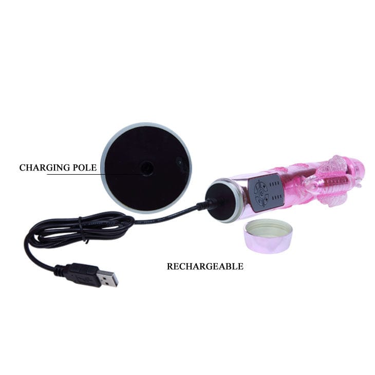 Vibromasseur Silicone Double Stimulation Rechargeable