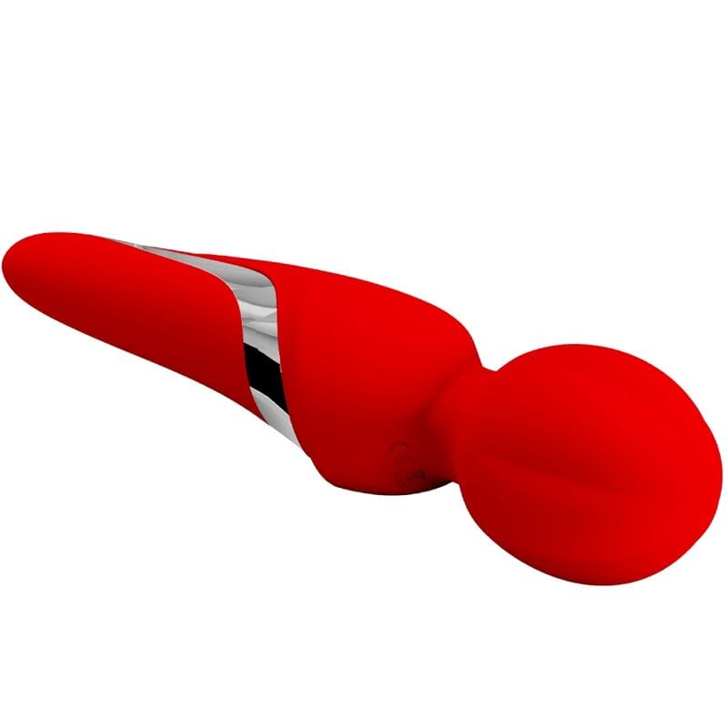 Vibromasseur Silicone Doux 7 Vibrations Rouge