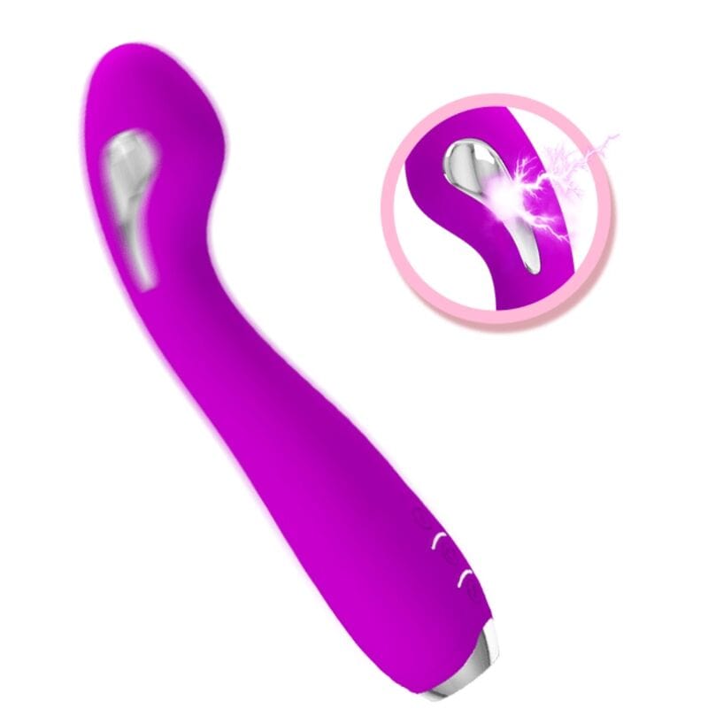 Vibromasseur Silicone Électroshock Rechargeable 15 Fonctions