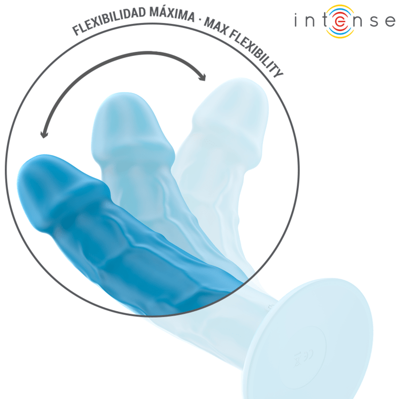 Vibromasseur Silicone Étanche Bleu Intense