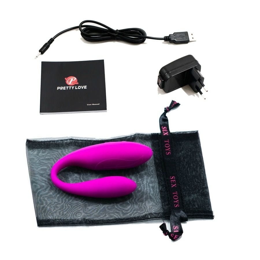 Vibromasseur Silicone Étanche Couple Rechargeable