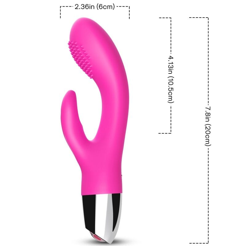 Vibromasseur Silicone Étanche Double Stimulation