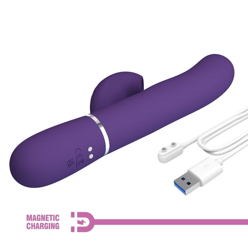 Vibromasseur Silicone Étanche Multifonction Violet