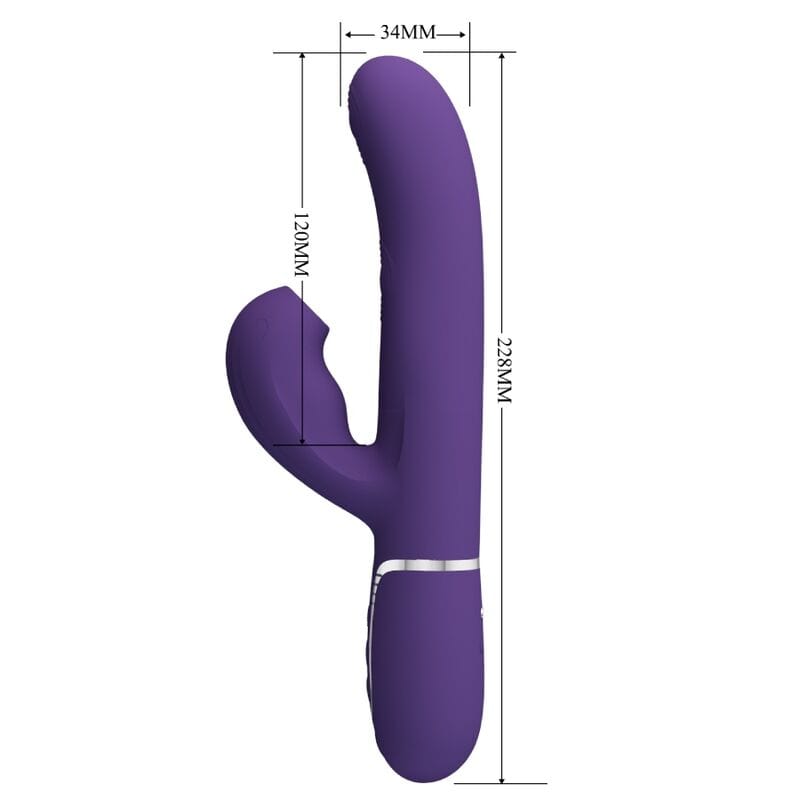 Vibromasseur Silicone Étanche Multifonction Violet