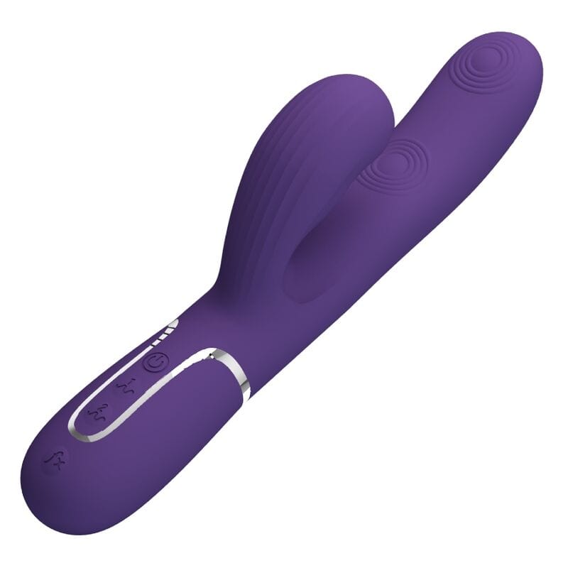 Vibromasseur Silicone Étanche Multifonction Violet