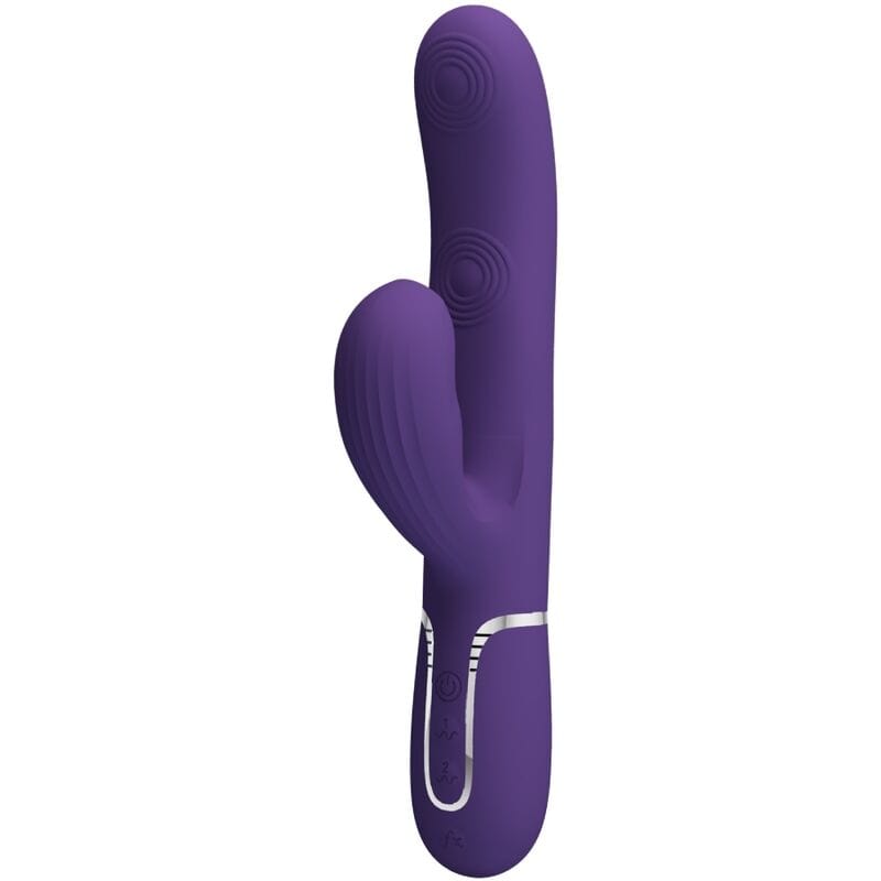 Vibromasseur Silicone Étanche Multifonction Violet