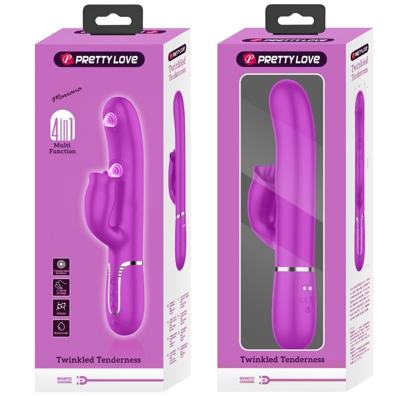 Vibromasseur Silicone Étanche Pretty Love Rabbit