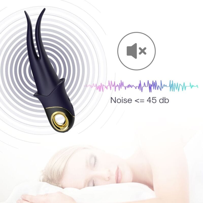 Vibromasseur Silicone Étanche Rechargeable À Neuf Modes