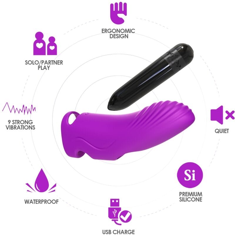 Vibromasseur Silicone Étanche Rechargeable Pour Couple