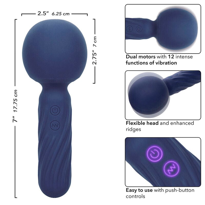 Vibromasseur Silicone Étanche Tête Bulbeuse