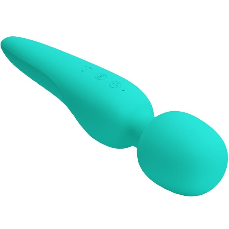 Vibromasseur Silicone Étanche Vert Aqua