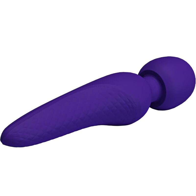 Vibromasseur Silicone Étanche Violet Rechargeable