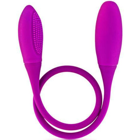 Vibromasseur Silicone Flexible Double Stimulation Rechargeable