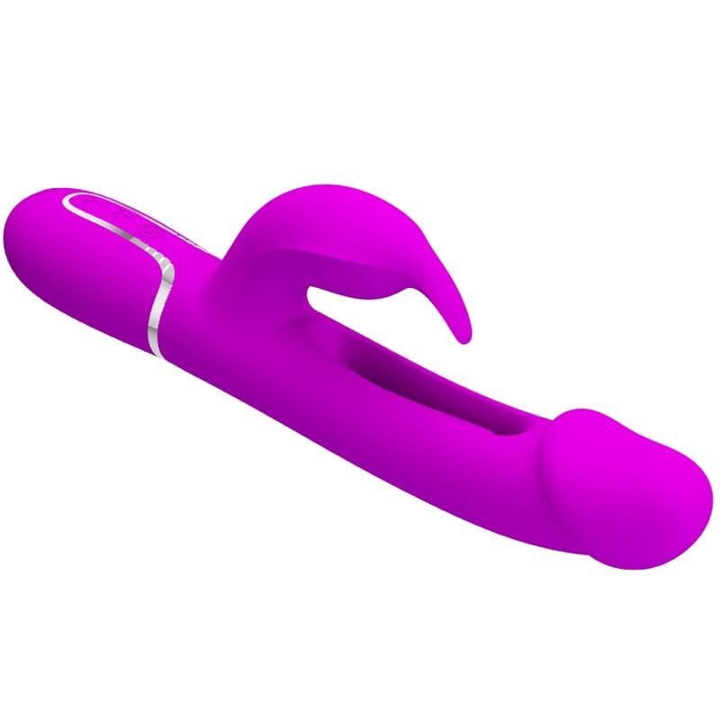 Vibromasseur Silicone Fuchsia Double Moteur