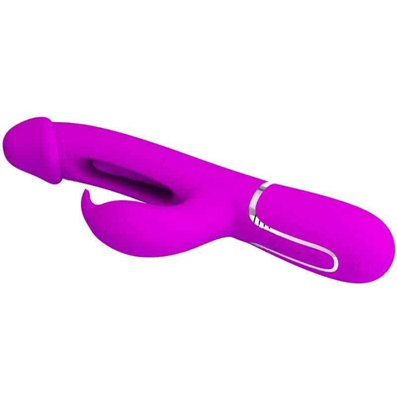 Vibromasseur Silicone Fuchsia Double Moteur