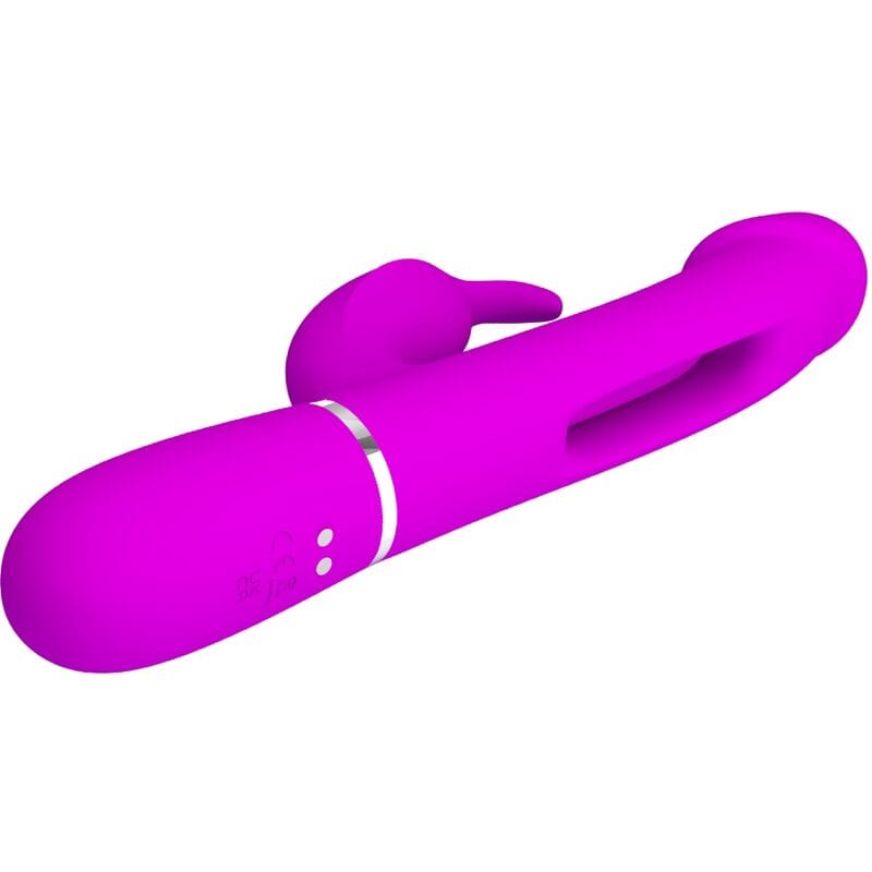 Vibromasseur Silicone Fuchsia Double Moteur