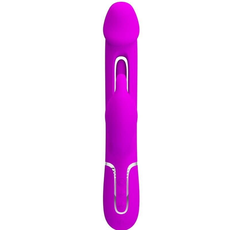 Vibromasseur Silicone Fuchsia Double Moteur