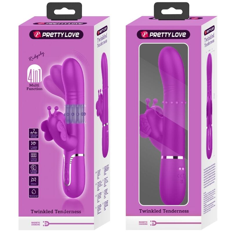 Vibromasseur Silicone Fuchsia Pretty Love Rabbit