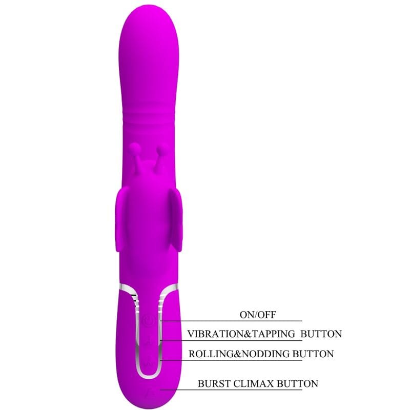 Vibromasseur Silicone Fuchsia Pretty Love Rabbit