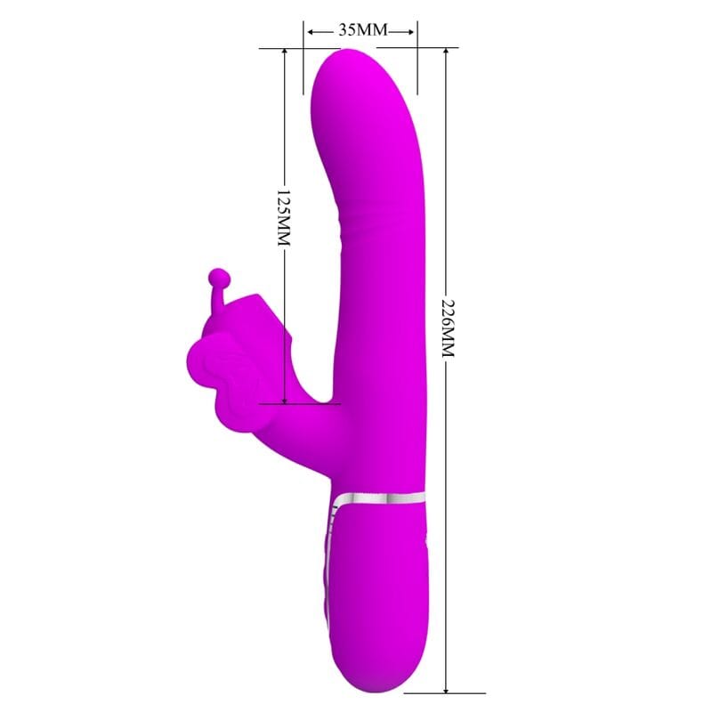 Vibromasseur Silicone Fuchsia Pretty Love Rabbit