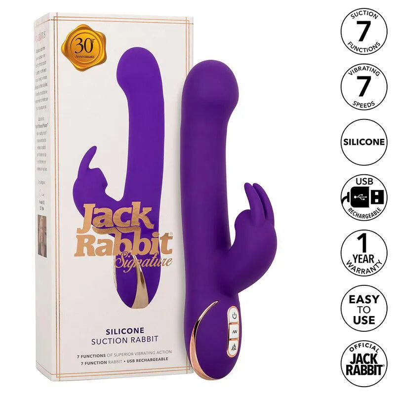 Vibromasseur Silicone Jack Rabbit 7 Fonctions