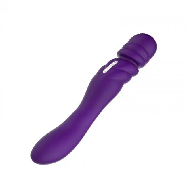 Vibromasseur Silicone Lilas Double Moteur