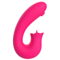 Vibromasseur Silicone Médical 2 En 1 Stimulation Point-G Et Clitoris